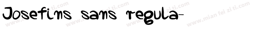 Josefins sans regula字体转换